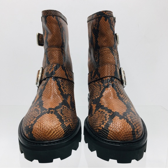 Jimmy Choo Youth II Snake Printed Leather Women’s Boots - Picture 5 of 16
